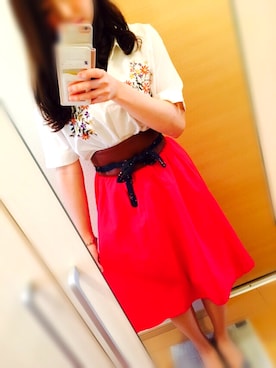 「amelier MAJESTIC LEGON（アメリエルマジェスティックレゴン）のアイテム（その他）」を使った、aさん（レディース・163cm）の夏コーディネート