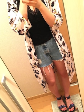 「海コーデ、ショーパン」｜aさん（レディース・163cm）の夏コーディネート