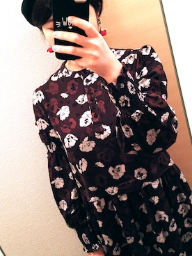 「Rodeo Crowns（ロデオクラウンズ）のアイテム（ワンピース/ドレス）」を使った、aさん（レディース・163cm）の秋コーディネート