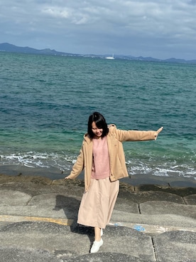 「Honeys」｜「アイテム（スリッポン）」を使った、Rachel さん（レディース・161cm）の冬コーディネート