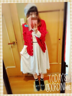 「POU DOU DOU（プードゥドゥ）のアイテム（ハンチング/ベレー帽）」を使った、ユーリさん（レディース・152cm）の夏コーディネート
