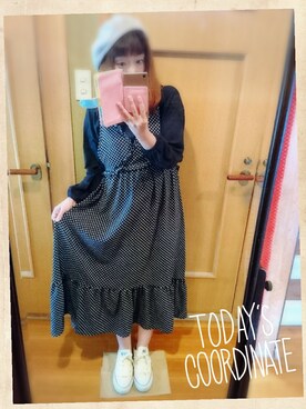 「POU DOU DOU（プードゥドゥ）のアイテム（ハンチング/ベレー帽）」を使った、ユーリさん（レディース・152cm）の夏コーディネート