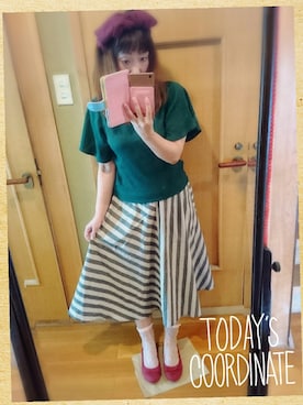 「Crisp（クリスプ）のアイテム」を使った、ユーリさん（レディース・152cm）の秋コーディネート