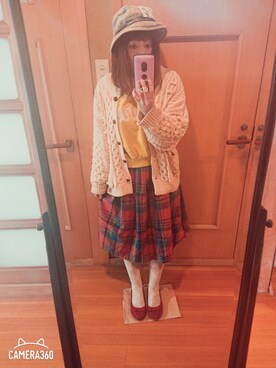 「POU DOU DOU（プードゥドゥ）のアイテム（スウェット）」を使った、ユーリさん（レディース・152cm）の春コーディネート