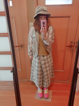 「POU DOU DOU（プードゥドゥ）のアイテム（ブルゾン）」を使った、ユーリさん（レディース・152cm）の春コーディネート
