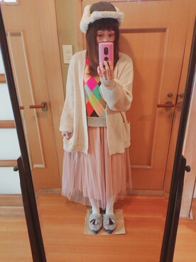 「アイテム（パンプス、グレー系）」を使った、ユーリさん（レディース・152cm）の春コーディネート