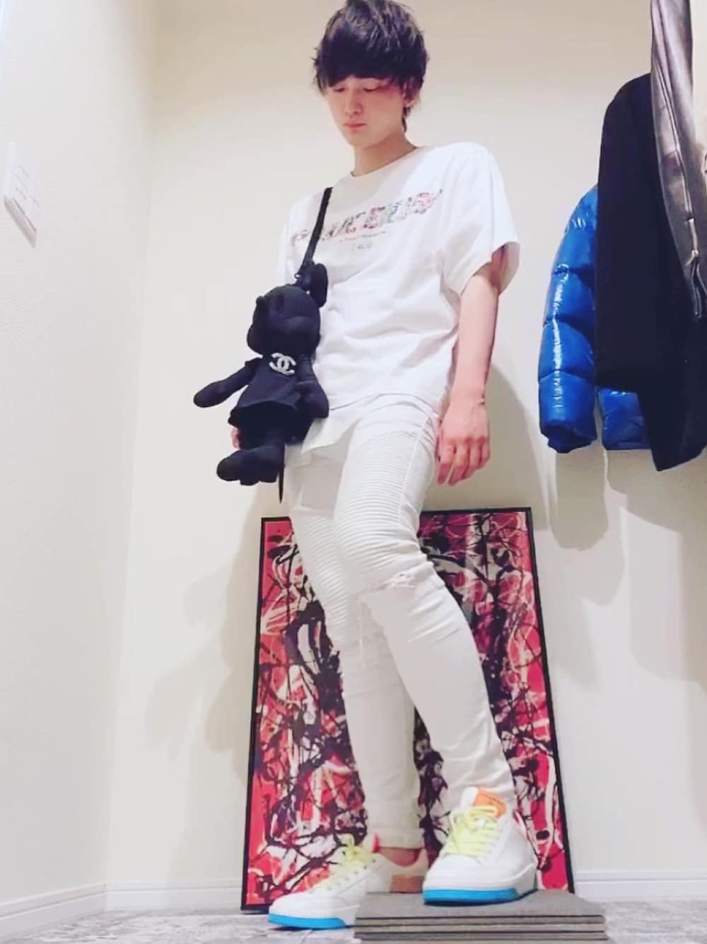 CHANELのスニーカーを使ったメンズ人気ファッション