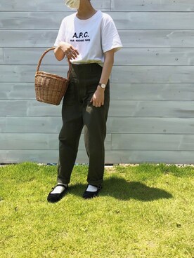 「SVEC（シュベック）のカンフーシューズ kung fu Shoes / ストラップパンプス（バレエシューズ）」を使った、miso.さん（レディース・152cm）の秋コーディネート