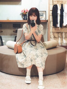 「日常」｜「アイテム（チュニック）」を使った、類さん（レディース・166cm）の秋コーディネート
