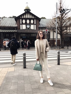 「Graphpaper（グラフペーパー）のアイテム（パンツ）」を使った、希_ER!Nさん（レディース・166cm）の春コーディネート