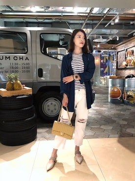 「TRIP」｜「アイテム（スリッポン）」を使った、希_ER!Nさん（レディース・167cm）の春コーディネート
