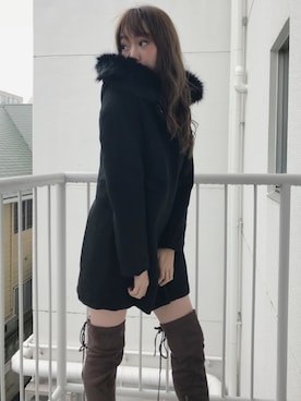 「LIPSERVICE（リップサービス）のアイテム（その他アウター）」を使った、あやちゃるさんさん（レディース・163cm）の秋コーディネート