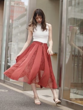 「LIPSERVICE（リップサービス）のアイテム」を使った、あやちゃるさんさん（レディース・163cm）の春コーディネート