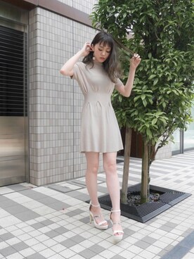 「LIPSERVICE（リップサービス）のアイテム（アクセサリー）」を使った、あやちゃるさんさん（レディース・163cm）の夏コーディネート