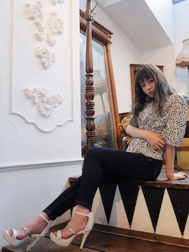 「ダルメシアン柄」｜あやちゃるさんさん（レディース・163cm）の夏コーディネート