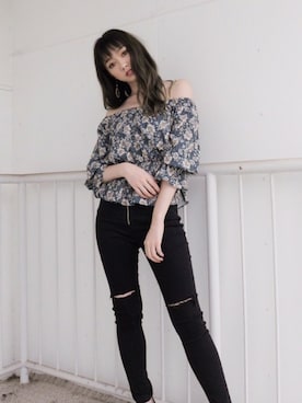 「LIPSERVICE（リップサービス）のアイテム（アクセサリー）」を使った、あやちゃるさんさん（レディース・163cm）の夏コーディネート