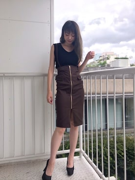 「LIPSERVICE（リップサービス）のアイテム」を使った、あやちゃるさんさん（レディース・163cm）の夏コーディネート