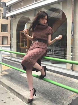 「LIPSERVICE（リップサービス）のアイテム（アクセサリー）」を使った、あやちゃるさんさん（レディース・163cm）の秋コーディネート