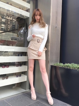 「LIPSERVICE（リップサービス）のアイテム（アクセサリー）」を使った、あやちゃるさんさん（レディース・163cm）の冬コーディネート