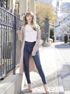 「LIPSERVICE（リップサービス）のアイテム（アクセサリー）」を使った、あやちゃるさんさん（レディース・163cm）の春コーディネート