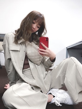 「LIPSERVICE（リップサービス）のアイテム（その他アウター）」を使った、あやちゃるさんさん（レディース・163cm）の春コーディネート