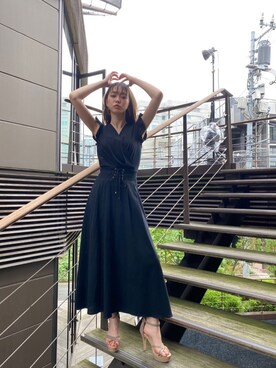 「LIPSERVICE（リップサービス）のアイテム（アクセサリー）」を使った、あやちゃるさんさん（レディース・163cm）の夏コーディネート