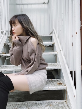 「LIPSERVICE（リップサービス）のアイテム（トップス）」を使った、あやちゃるさんさん（レディース・163cm）の秋コーディネート