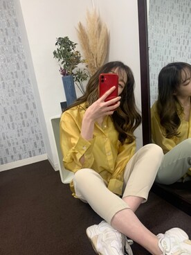 「ZOZOでしか買えない」｜「アイテム（パンツ）」を使った、あやちゃるさんさん（レディース・163cm）の春コーディネート