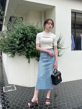 「LIPSERVICE（リップサービス）のアイテム（アクセサリー）」を使った、あやちゃるさんさん（レディース・163cm）の春コーディネート