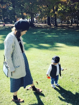 kana.rさん（キッズ・90cm）の秋コーディネート