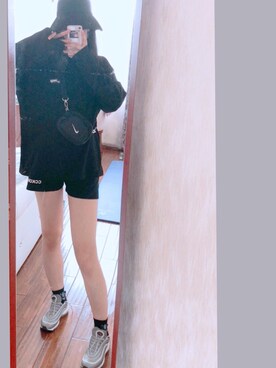 「UNDERCONTROL（アンダーコントロール）のアイテム（帽子）」を使った、白鲤超可爱さん（レディース・173cm）の秋コーディネート