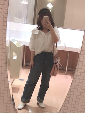 「ショッピング」｜「アイテム（ブーツ）」を使った、ちーさん（レディース・143cm）の夏コーディネート