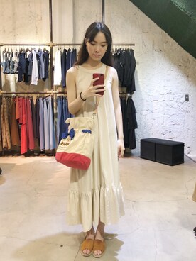 「STARMIMI（スターミミ）のアイテム」を使った、Évéraさん（レディース・162cm）の春コーディネート