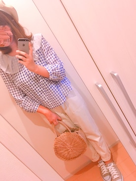 「CHEER（チアー）のアイテム」を使った、aya⁑さん（レディース・166cm）の夏コーディネート