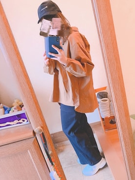 「Kastane」｜「アイテム（パーカー）」を使った、aya⁑さん（レディース・166cm）の冬コーディネート