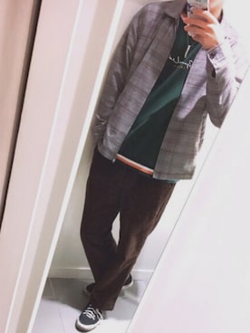 「CECIL McBEE（セシルマクビー）のアイテム（アクセサリー）」を使った、あんしゅーさん（メンズ・177cm）の冬コーディネート