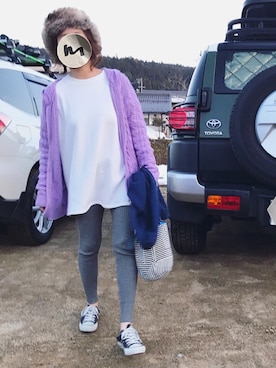 「Alpha Industries（アルファインダストリーズ）のアイテム（キャップ）」を使った、めそさん（レディース・157cm）の春コーディネート