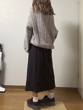 「w closet」｜「アイテム（その他シューズ）」を使った、hannaさん（レディース・154cm）の秋コーディネート