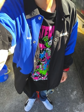「ROLLING CRADLE（ローリングクレイドル）のアイテム（Tシャツ/カットソー）」を使った、tarkyotyeeさん（メンズ・173cm）の冬コーディネート