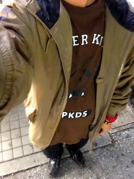 「ROLLING CRADLE（ローリングクレイドル）のアイテム（その他アウター）」を使った、tarkyotyeeさん（メンズ・173cm）の冬コーディネート