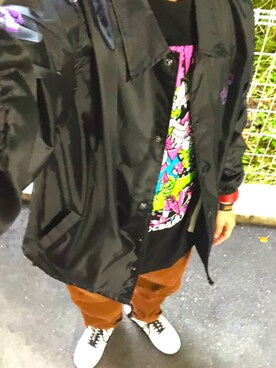 「ROLLING CRADLE（ローリングクレイドル）のアイテム（Tシャツ/カットソー）」を使った、tarkyotyeeさん（メンズ・173cm）の冬コーディネート