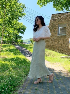 「サングラススタイル」｜「アイテム（サンダル）」を使った、みりさん（レディース・160cm）の夏コーディネート