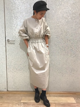 「アイテム（ローファー）」を使った、マコさん（レディース・163cm・10代）の夏コーディネート