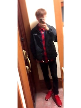 「HALHAM（ハルハム）のアイテム（パンツ）」を使った、ダンダーラさん（メンズ・176cm）の夏コーディネート