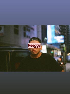 「OBEY（オベイ）のアイテム（キャップ）」を使った、Ken Leeさん（メンズ・169cm）の秋コーディネート