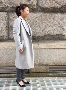 「オトナカジュアル」｜USABAさん（レディース・157cm）の冬コーディネート