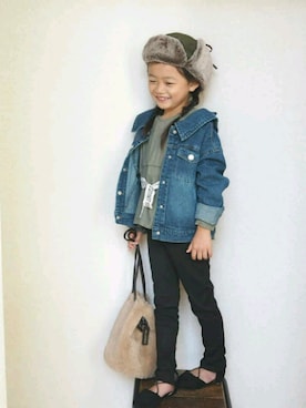 「ZARA KIDSのアイテム」を使った、cocomaru.さん（キッズ・110cm）の秋コーディネート