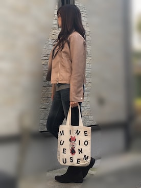 「REPEL（リベル）のアイテム」を使った、Kiiさん（レディース・166cm）の秋コーディネート