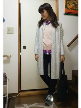 「SEVENDAYS=SUNDAY（セブンデイズサンデイ）のアイテム（スニーカー）」を使った、SHIHOさん（レディース・161cm）の冬コーディネート