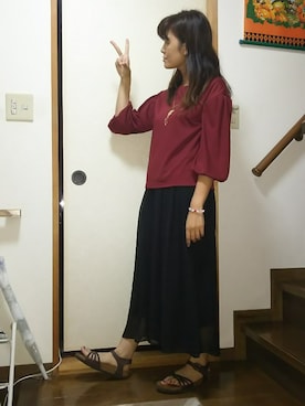 SHIHOさん（レディース・161cm）の秋コーディネート